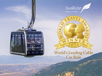 «ՏաԹևերը» ճանաչվել է հաղթող World Travel Awards-ի «Աշխարհի առաջատար ճոպանուղի» անվանակարգում
